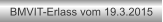 BMVIT-Erlass vom 19.3.2015